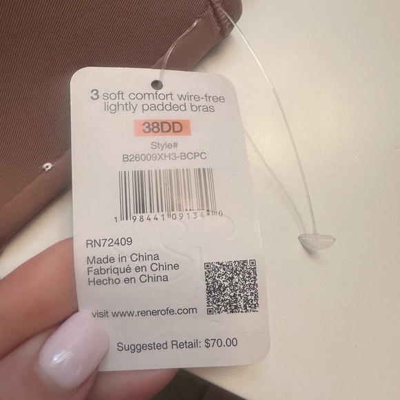 3 Comfort Wire-Free Bras in Neutrals - Picture 3 of 4